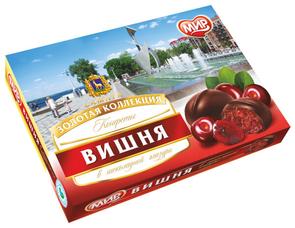 №2 КФ МИР Вишня в шоколадной глазури 160г в Усть-лабинске